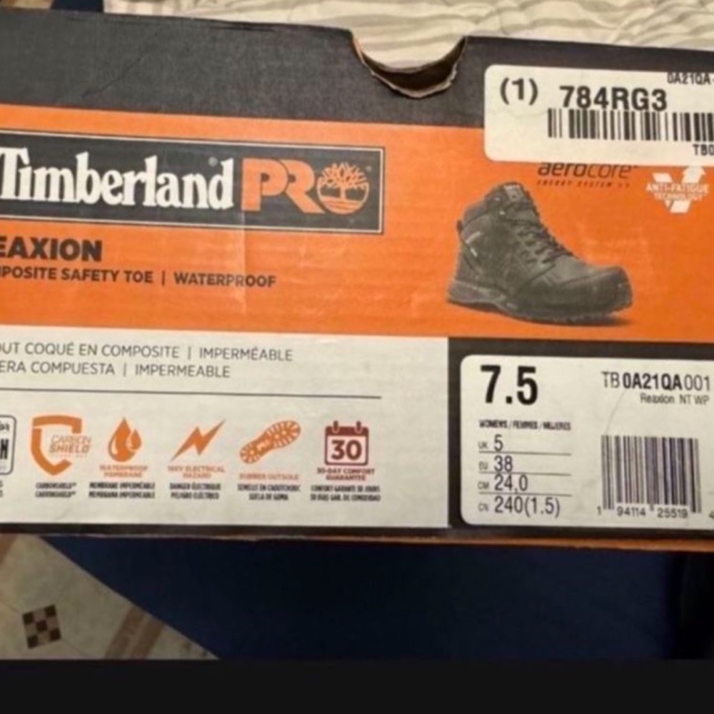Timberland PRO Black Composite Toed Boots
